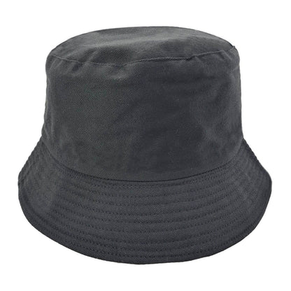 Plain Black Bucket Hat