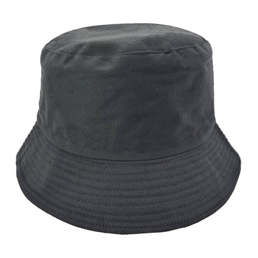 Plain Black Bucket Hat
