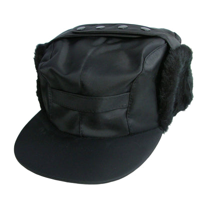 Lumberjack Hat, Black, Ear Flaps, Showerproof