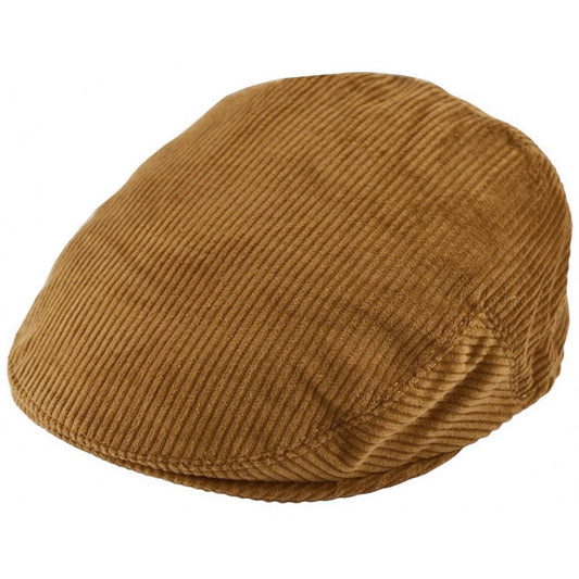 Flat Cap, Brown, Corduroy Hat