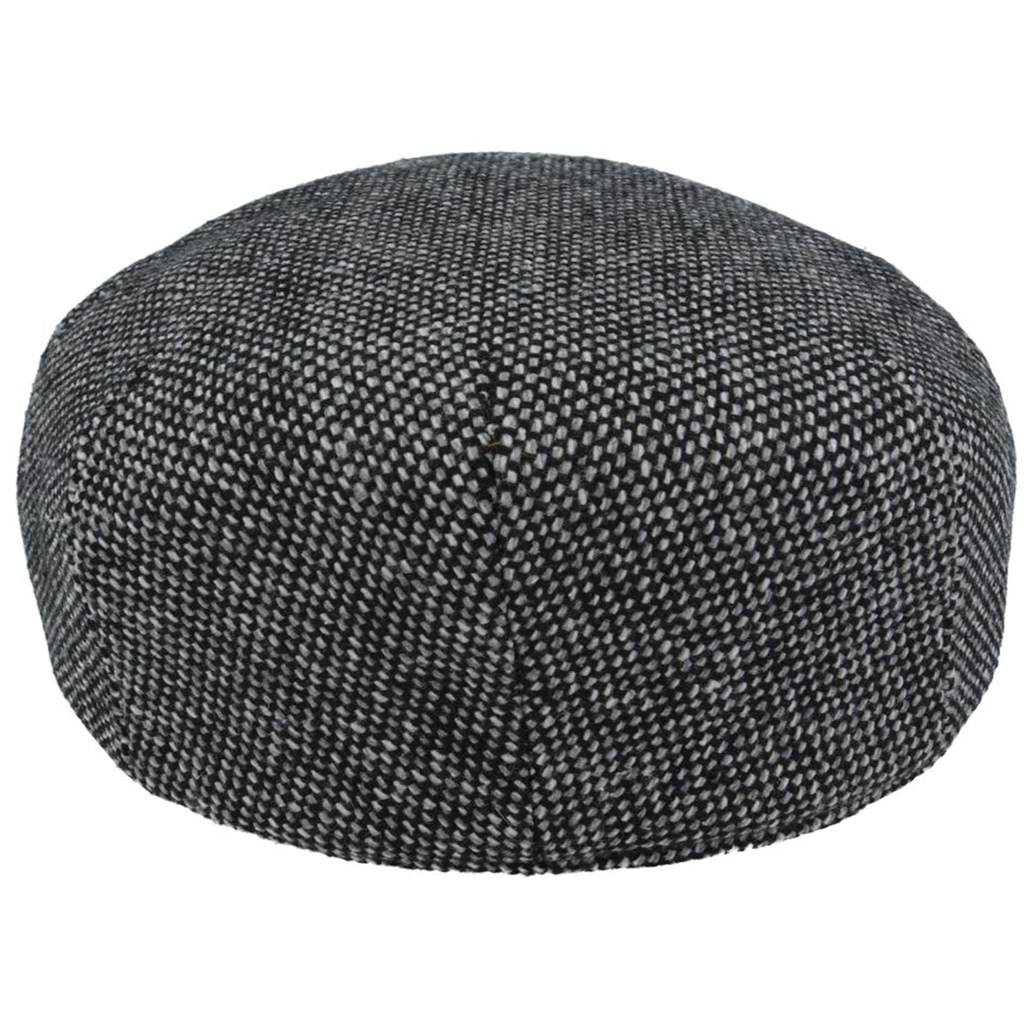 Flat Cap, Black and Grey, Salt and Pepper, Rear View