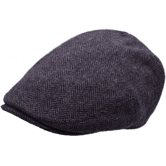 Flat Cap, Grey, Herringbone