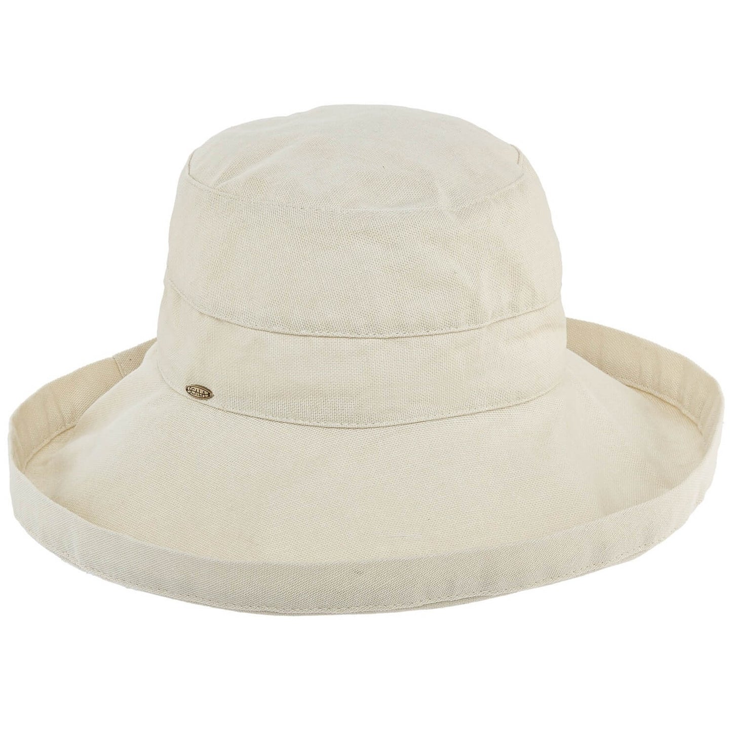 Wide Brim Sun Hat, Natural, Cotton