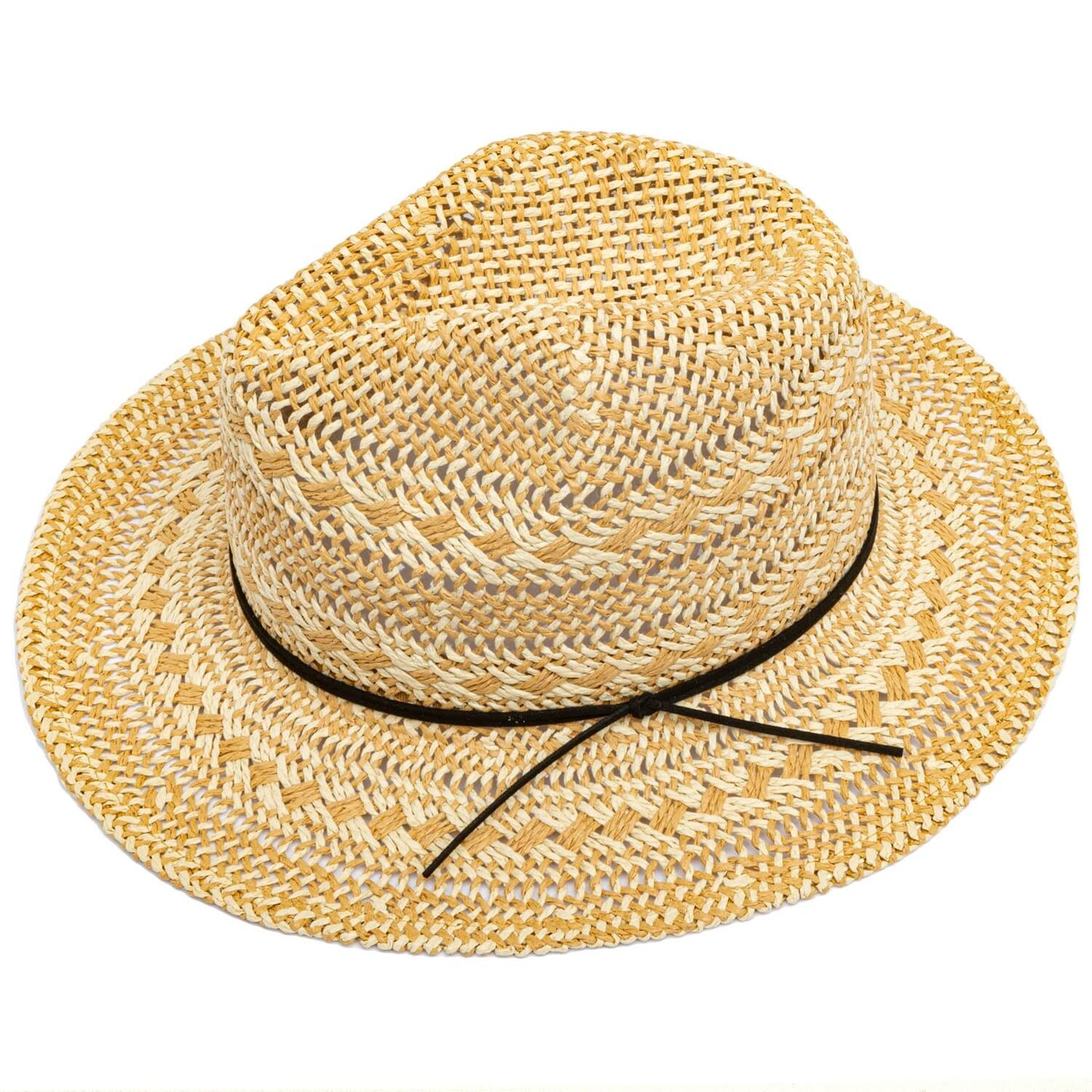 Fedora Hat, Natural, Straw Panama