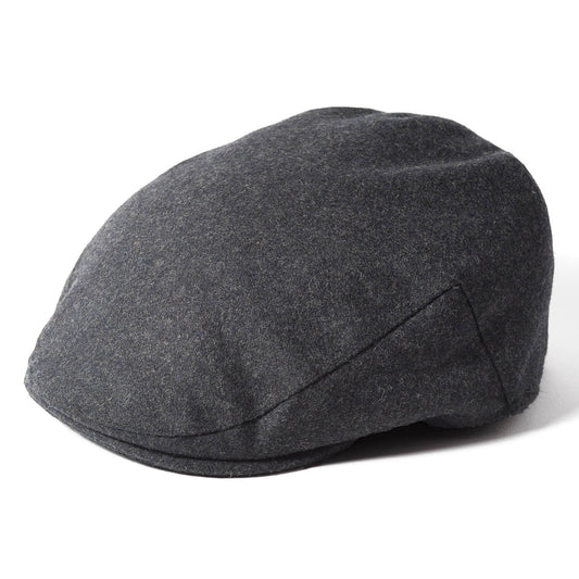 Flat Cap, Grey, Melton, Twill, Newsboy