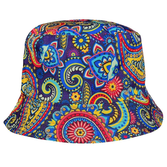 Bucket Hat, Multicoloured, Paisley Sun Hat