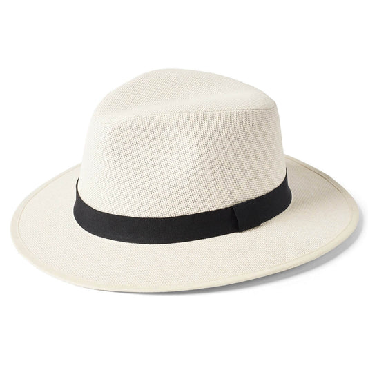 Safri Hat, Natural, Straw, Panama, Fedora