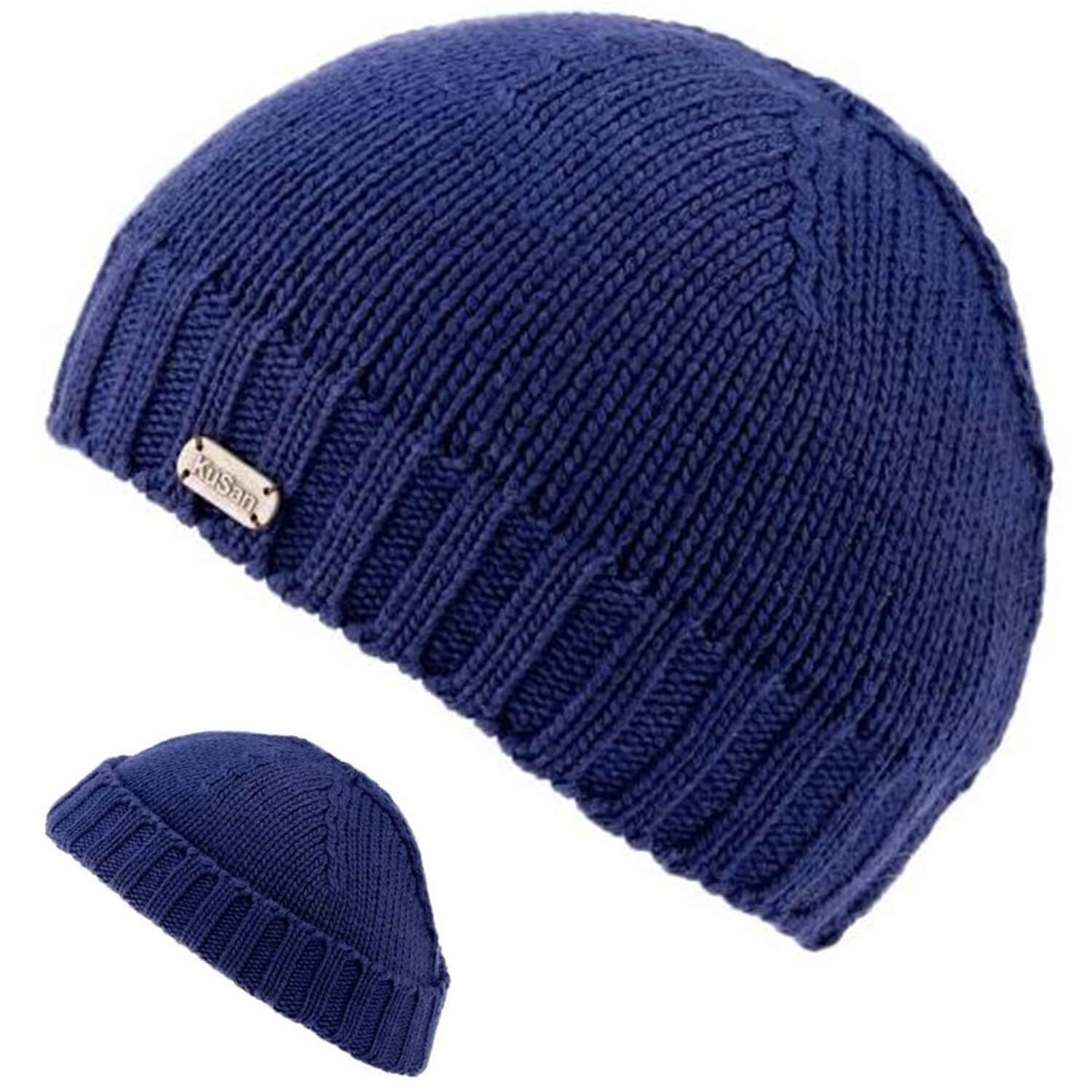 Beanie Hat, Navy Blue, Docker Hat, KuSan