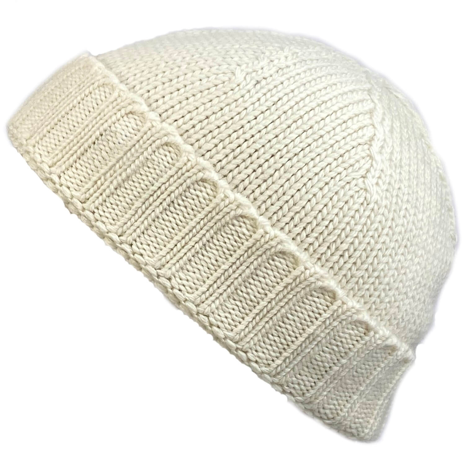 Beanie Hat, White, Docker Hat, KuSan