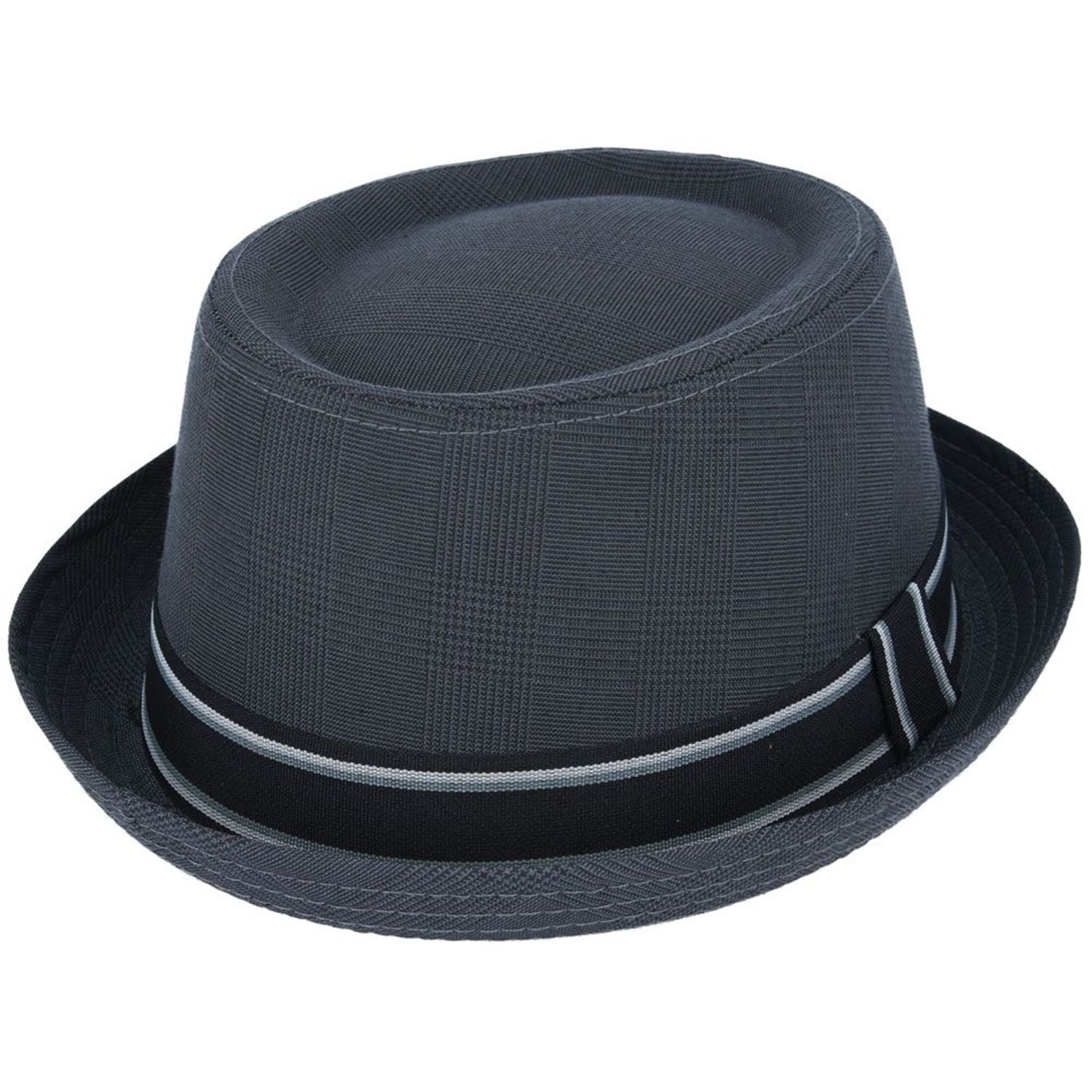 Pork Pie Hat, Deep Grey, Check