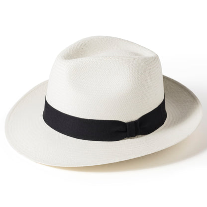 Panama Hat, Bleached, Straw Fedora