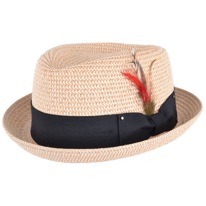 Pork Pie Hat, Natural, Straw Sun Hat