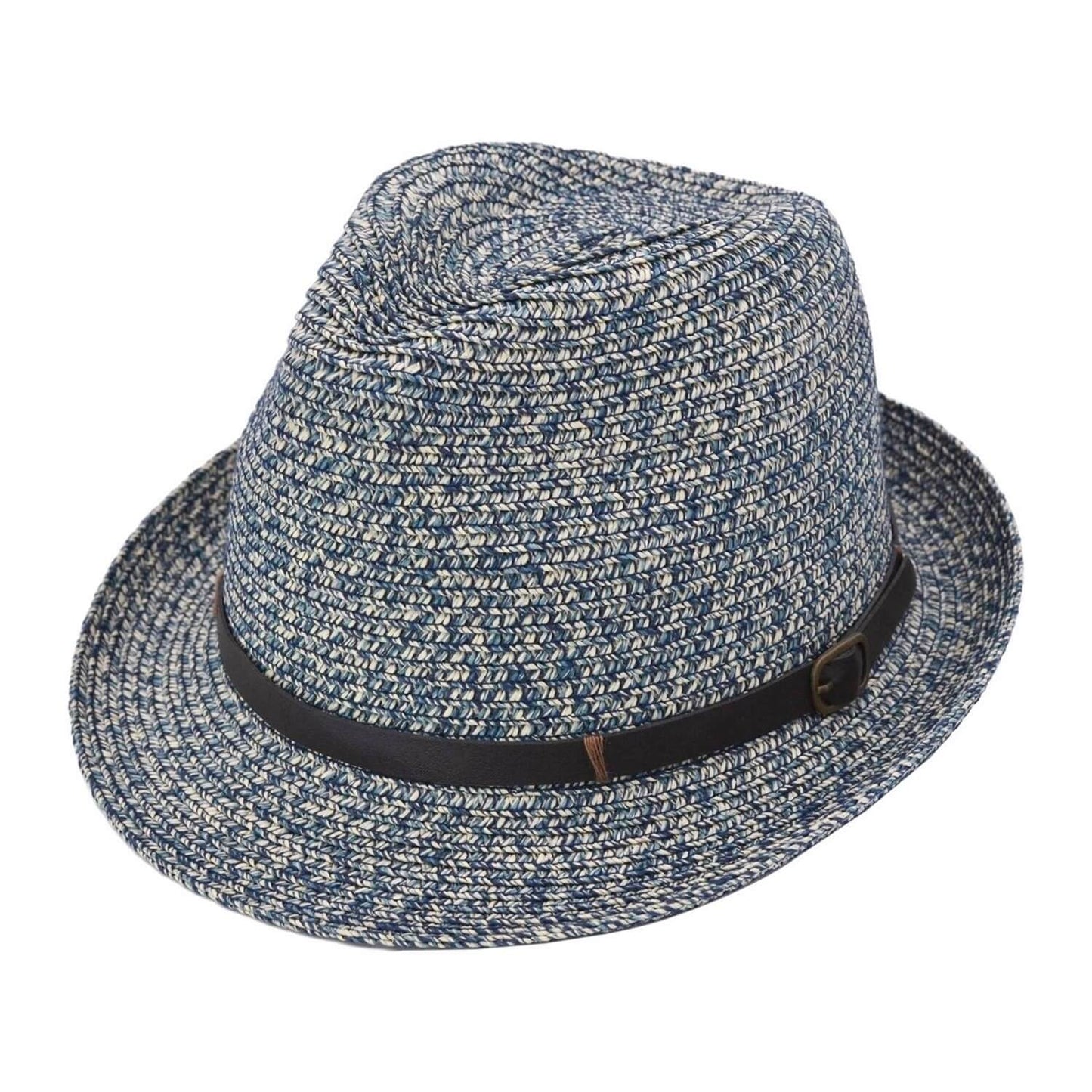 Trilby Hat, Blue, Straw, Lightweight