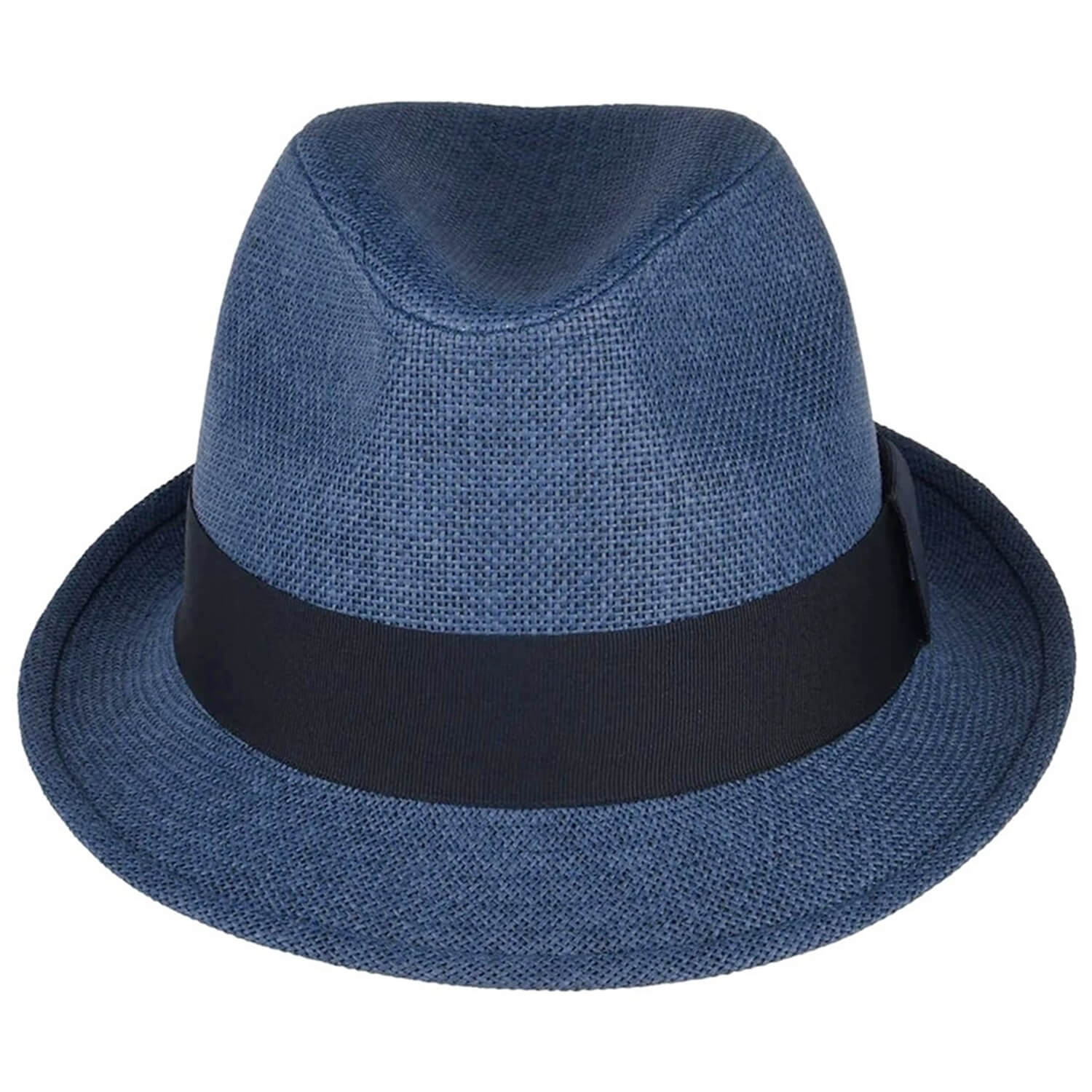 Trilby Hat, Navy Blue, Straw, Sun Hats, Front View