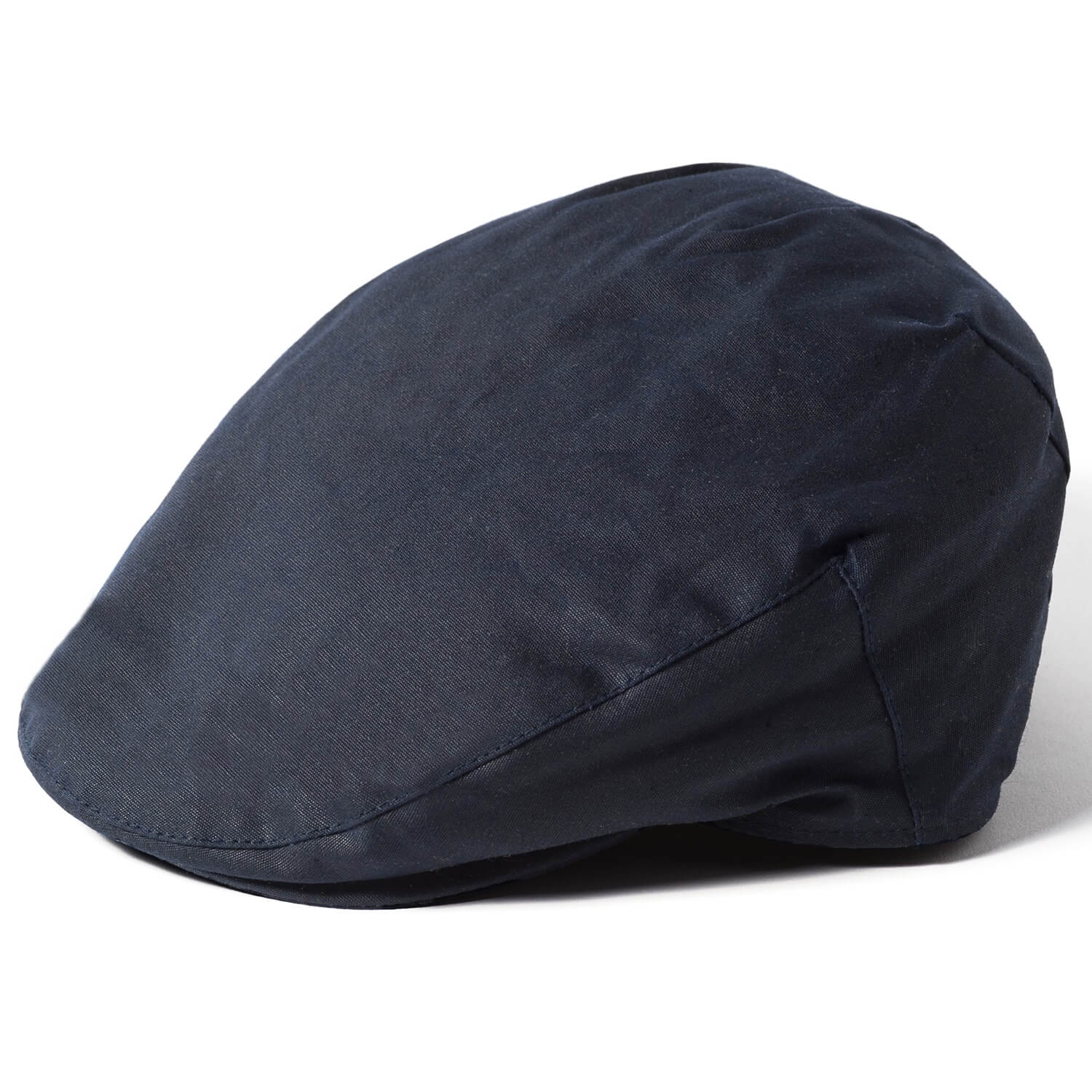 Flat Cap, Navy Blue, Waxed, Hat