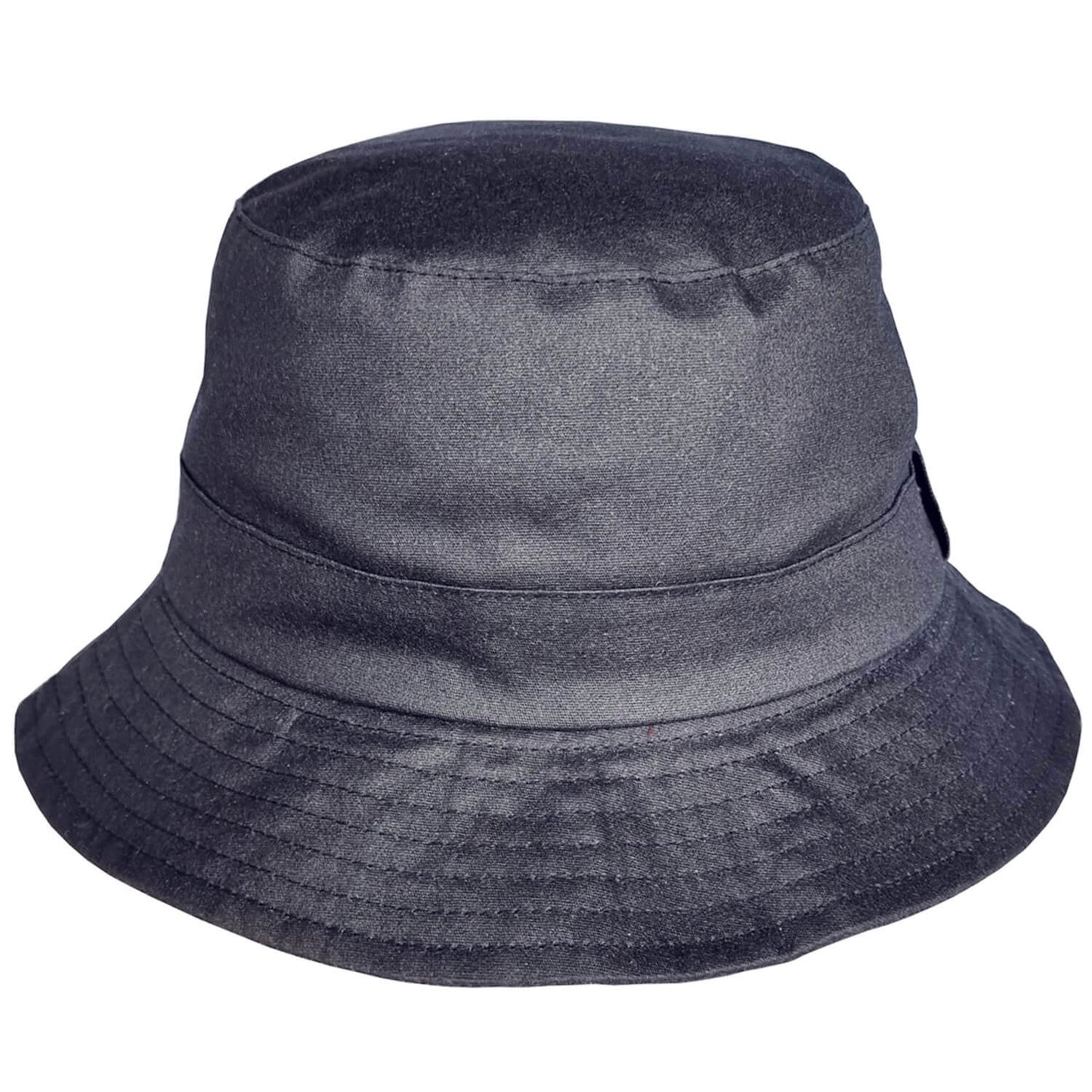 Bucket Hat, Navy Blue, Waxed