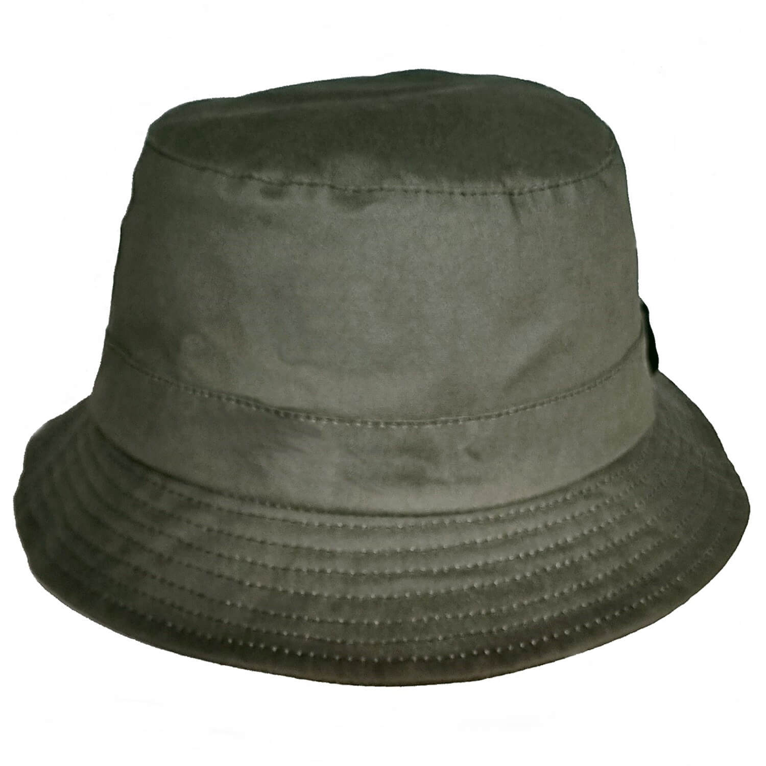 Bucket Hat, Olive Green, Waxed