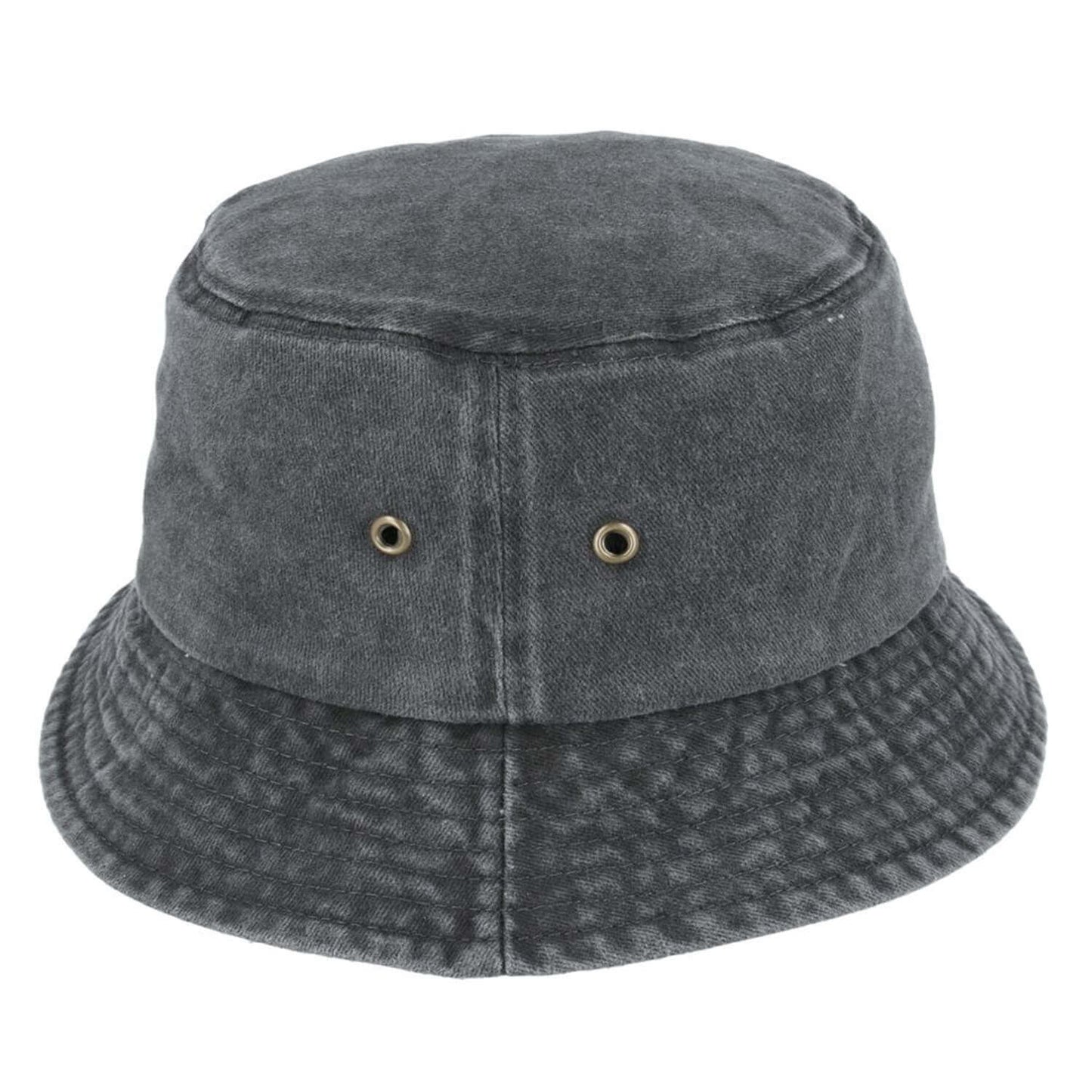 Bucket Hats - Pre-Washed Faded Look Black, Navy - Carbon 212