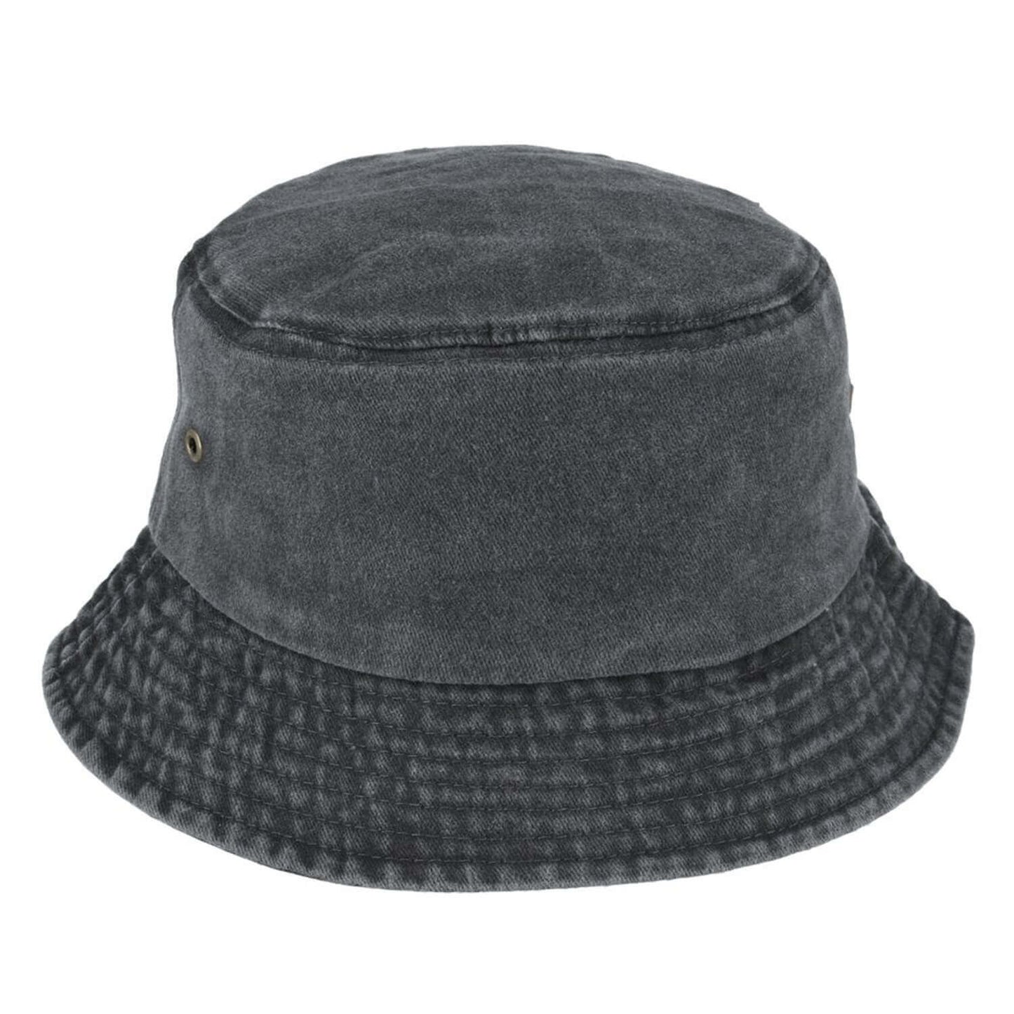 Bucket Hats - Pre-Washed Faded Look Black, Navy - Carbon 212