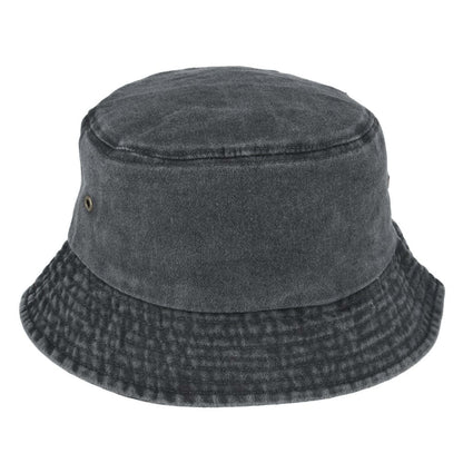 Bucket Hats - Pre-Washed Faded Look Black, Navy - Carbon 212