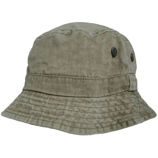 Bucket Hat, Khaki, Faded, Fishing, Cap