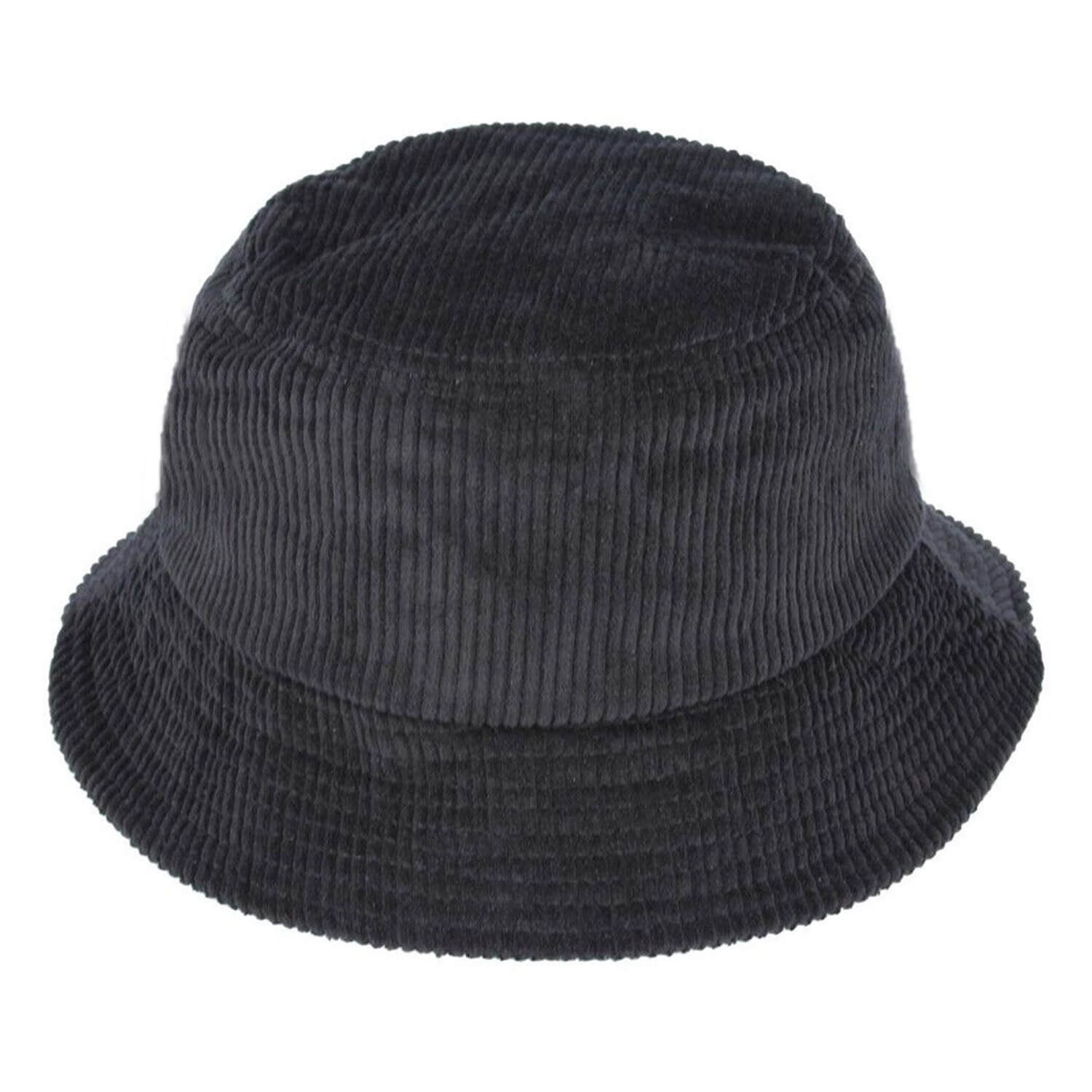 Bucket Hat, Black, Corduroy