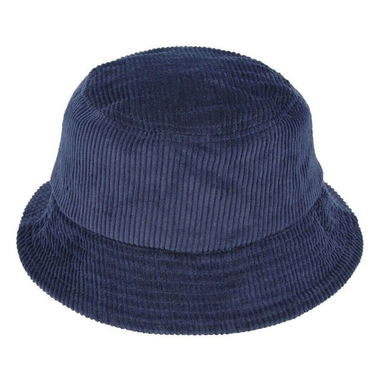 Bucket Hat, Navy Blue, Corduroy