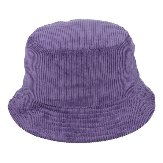 Bucket Hat, Purple, Corduroy