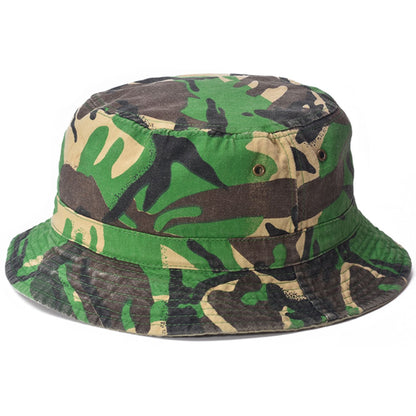 Bucket Hat, Green, Camouflage