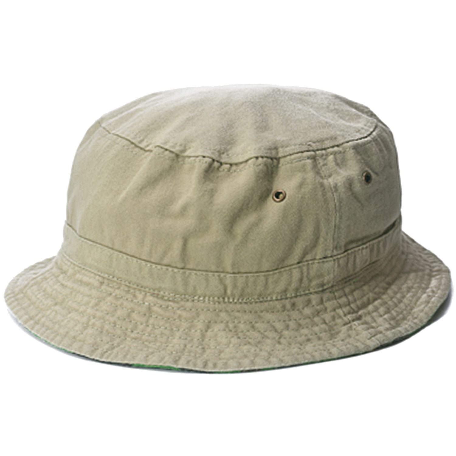 Bucket Hat, Green, Camouflage and Khaki, Reversible