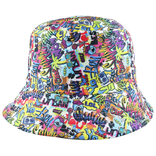 Bucket Hat, Multicoloured, Comedy, Reversible