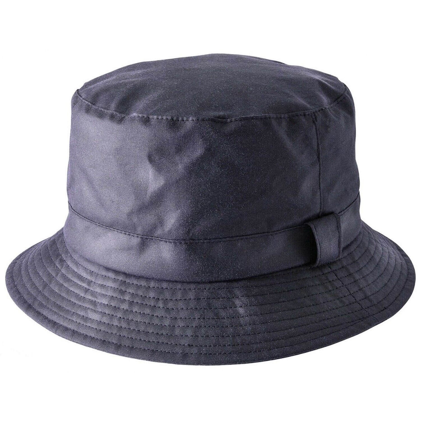 Bucket Hat, Navy Blue, Waxed Rain Hat