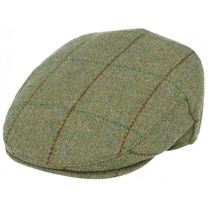 Flat Cap, Green, Derby Tweed