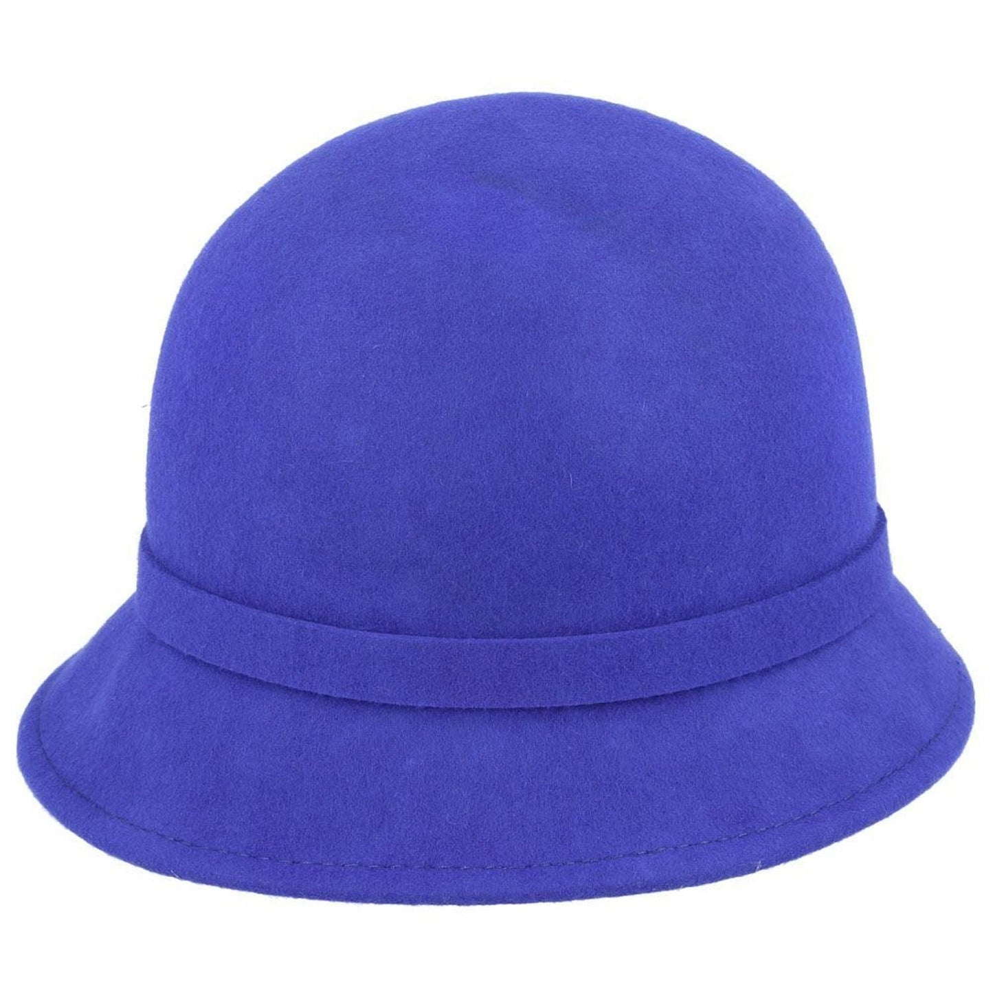 Cloch Hat, Royal Blue, Wool, Rear View