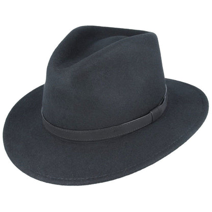 Fedora Hat, Black, Wool