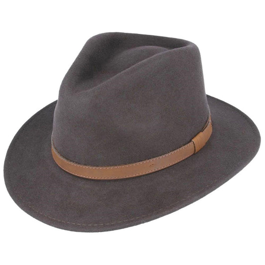 Fedora Hat, Brown, Wool