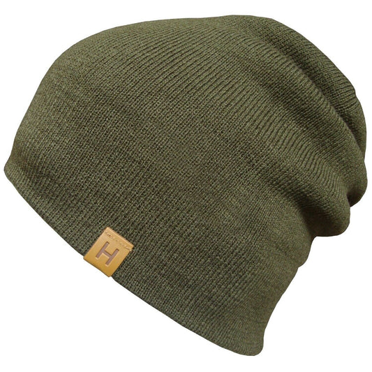 Beanie Hat, Green, Plain, Slouch