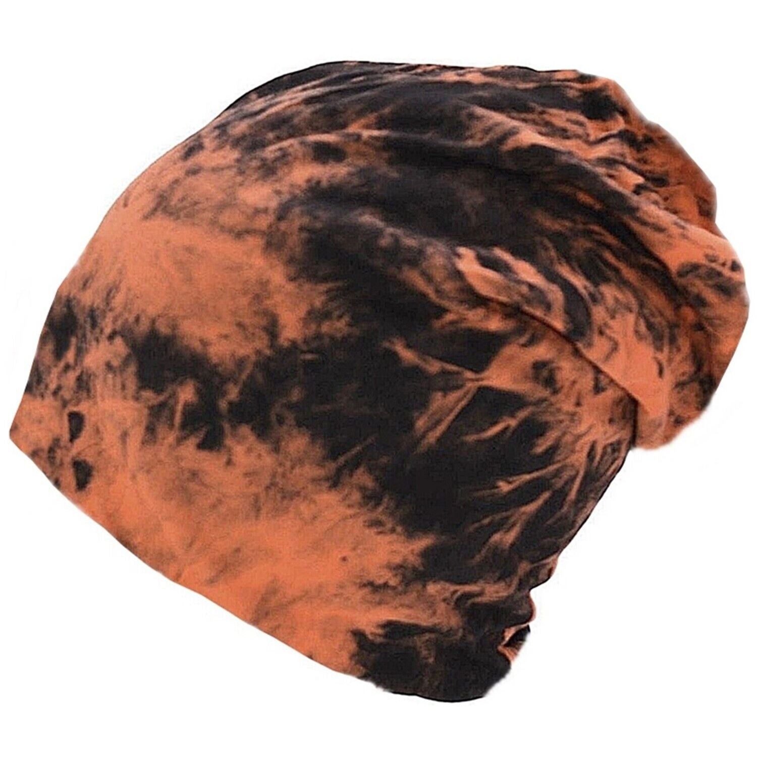 Beanie Hat, Orange, Bleached, Lightweight