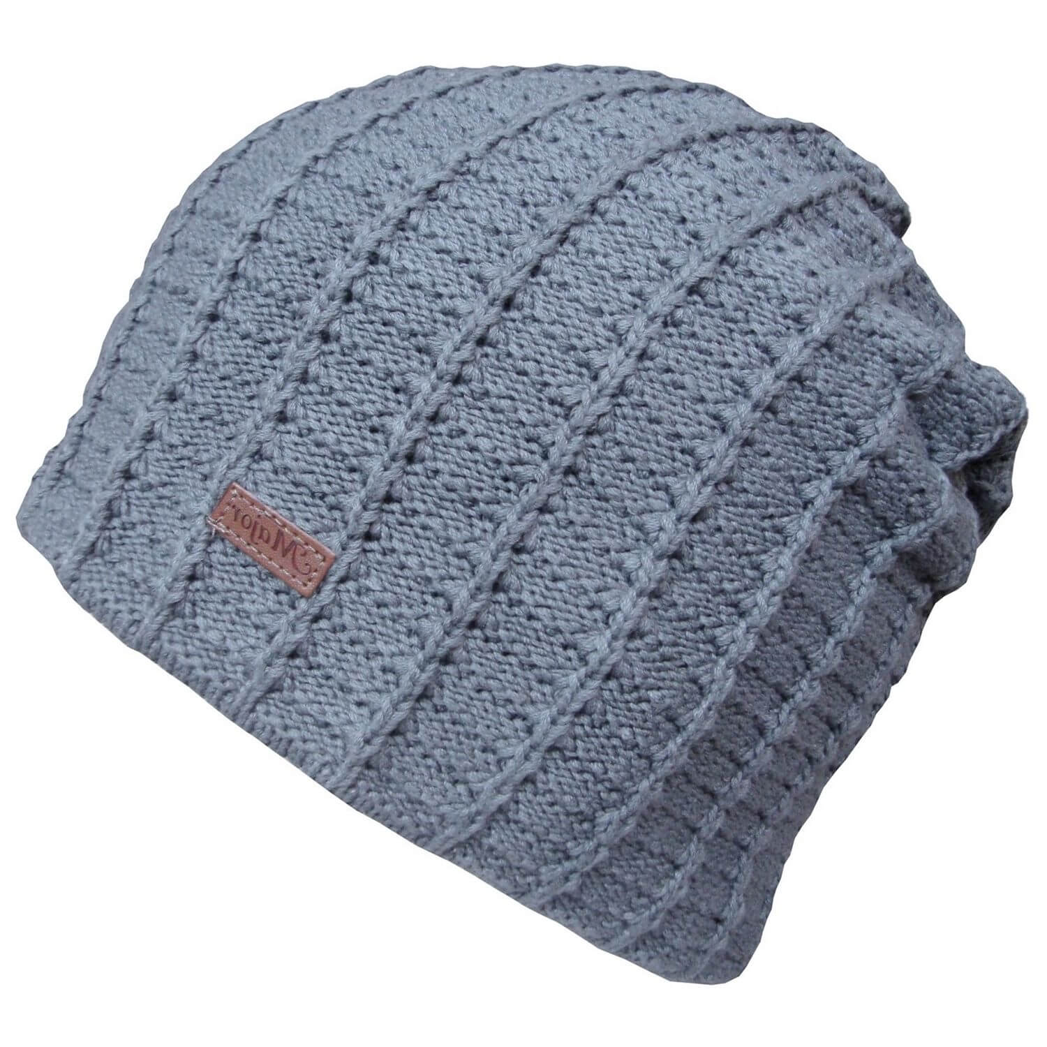 Beanie Hat, Grey, Slouch