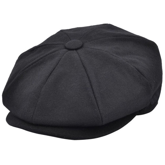 Newsboy Cap, Black, Plain, Baker Boy, Hat