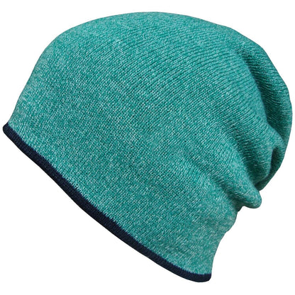 Beanie Hat, Green, Marl, Slouch