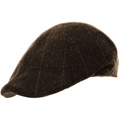 Flat Cap, Dark brown, Duck Bill