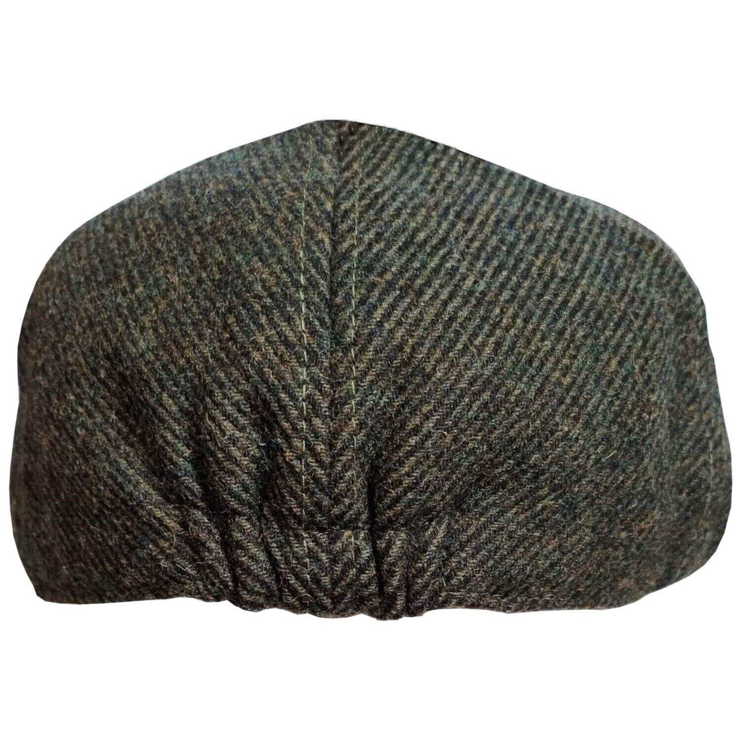 Flat Cap, Green, Duck Bill Hat, Rear View