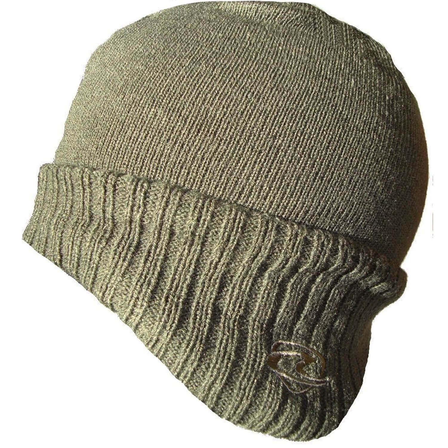 Beanie Hat, Khaki, German, Ear Flaps