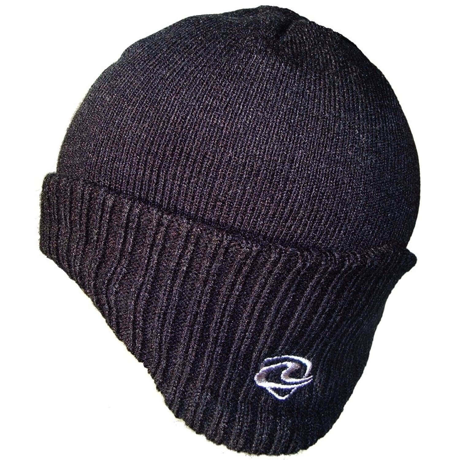 Beanie Hat, Black, German, Ear Flaps