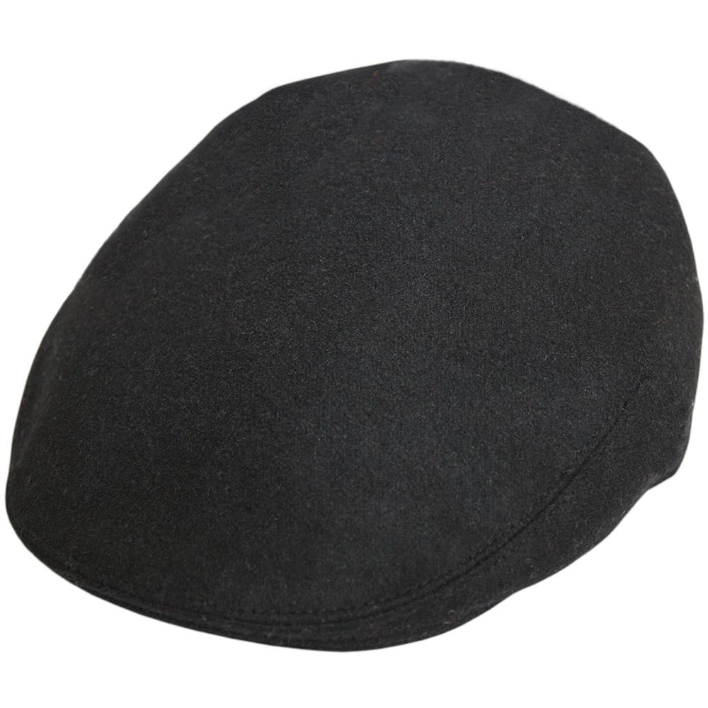 Flat Cap, Black, Wool, Hat