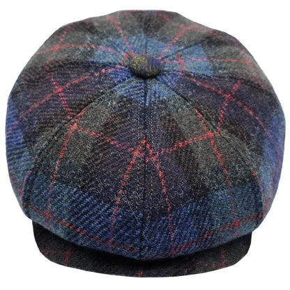 Baker Boy Hat, Blue Multicolour, Front View
