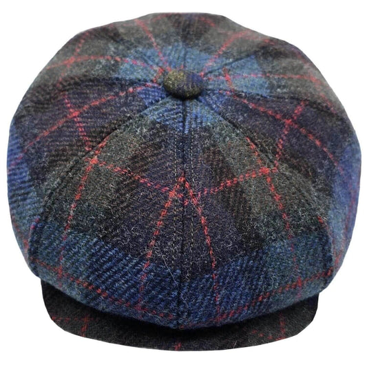 Baker Boy Hat, Blue Multicolour, Front View