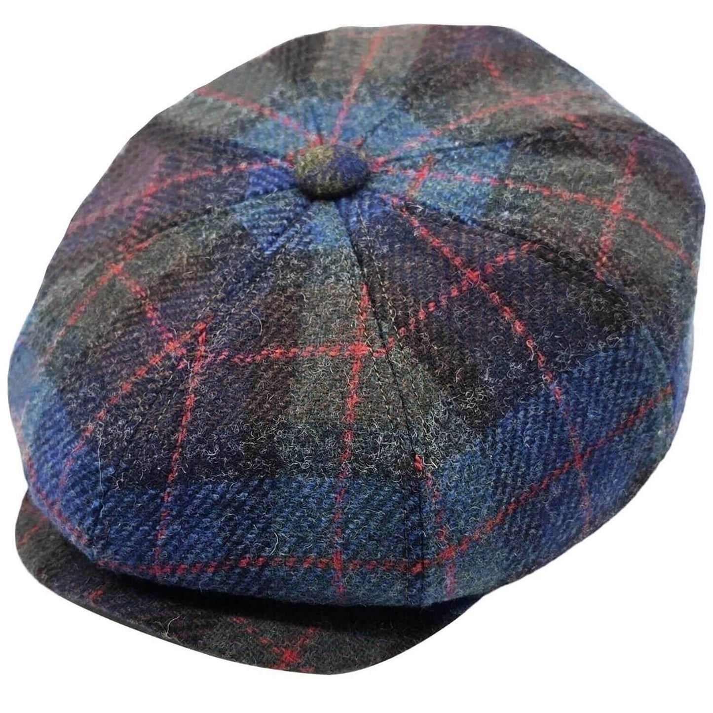 Baker Boy Hat, Blue Multicolour