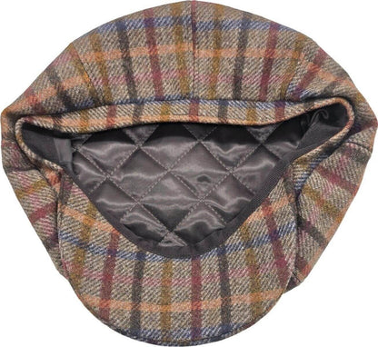 Baker Boy Hat, Brown, Lining View